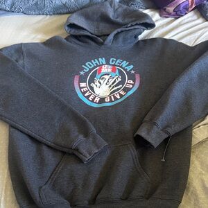 John Cena 'Never Give Up' Gray Hoodie (Thank you John)